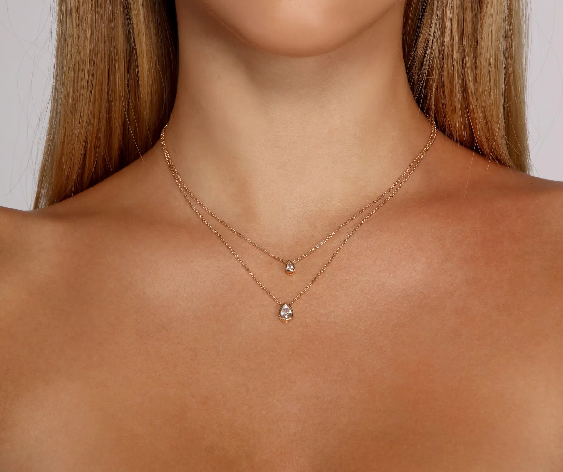 Petite Cubic Zirconia Necklace Set