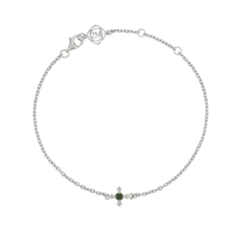 Upgrade Your Collection With Our Limited-Time Jewelry Sale Zoe & Morgan Izil Bracelet - Sterling Silver & Chrome Diopside